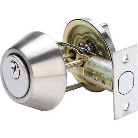Cylindre Dimadebolt, serrure à combinaison classique, double cylindre nickel satiné (1/5)
