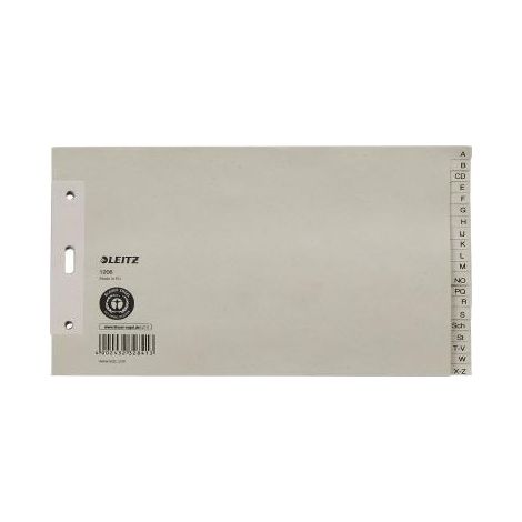 A-Z Register DIN A5 quer Überbreite Tauenpapier recycelt grau 20 Registerblätter (1/4)