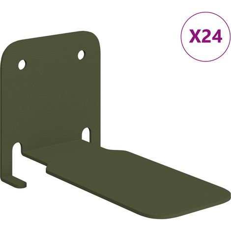 Maison Exclusive - Schwebendes Regal mit Regal 24 pcs Olive Grün