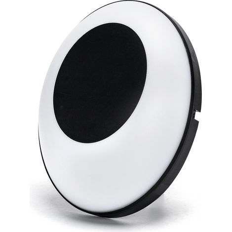 Applique Led da parete slim Eye 24W rotondo Nero IP65 Bianco freddo 6500K Aigostar (1/5)