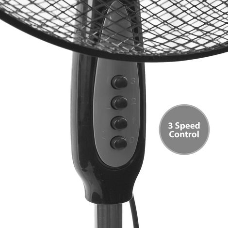 Electric Oscillating Pedestal Fan Standing Floor Fan 16 Inch Cooling Stand 16'' (1/5)
