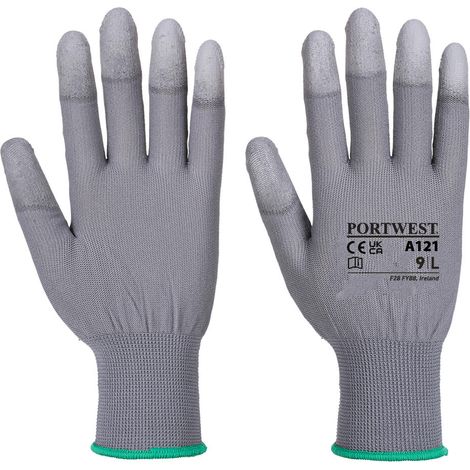 Guantes con Puntas de PU - Agarre y Precisión / Gris / S