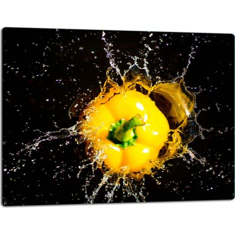 Planche à découper en verre 52x40 poivre noir (1/5)