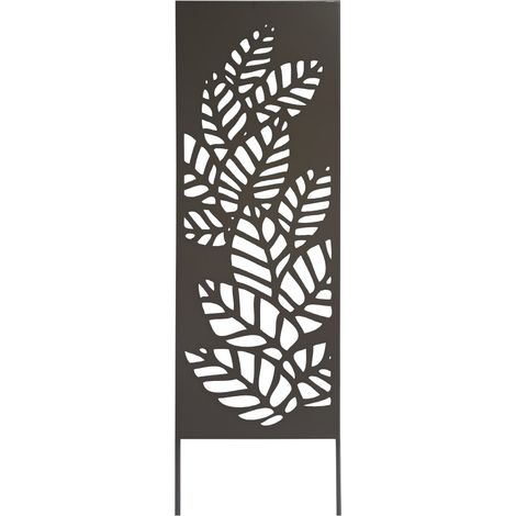 Nortene – Treillis métal décoratif à planter – 120 cm de hauteur – 33 cm de largeur – Revêtement peinture poudre – Motifs ajourés découpés au laser (1/3)