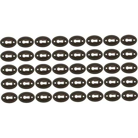 Mikikit Lot de 40 cache-serrure ovales pour tiroir commode (1/5)