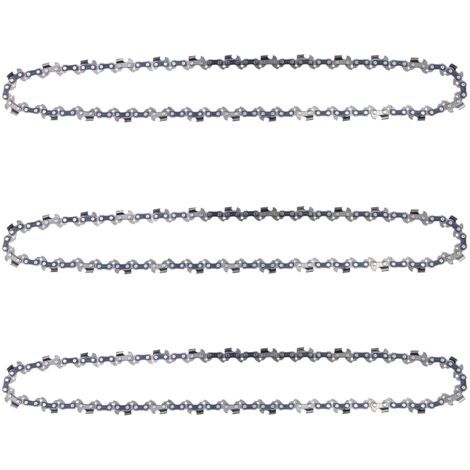 Lot de 3 Chaînes pour Tronçonneuses, Chaine Tronconneuse pour Guide-Chaîne de 14" (35 cm), Chaine de Tronconneuse, 52 Maillons d'Entraînement, Chaîne de Tronçonneuse Faible Rebond (1/5)