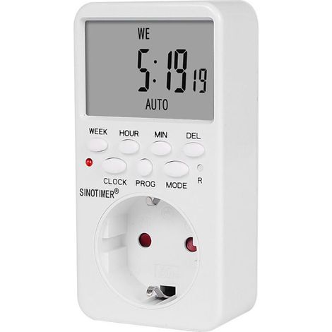 Prise programmable électronique numérique TM519 avec minuterie 220 V 120 V 7 jours 12/24 heures (1/4)