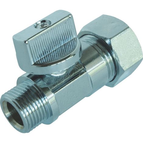 SOMATHERM FOR YOU - Mini valvola a sfera cromo bicono M12 / 17 - tubo di rame Ø12 mm