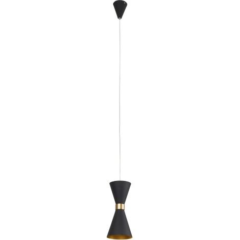 Lampada a sospensione CORNET LED 5W nero/oro Maxlight