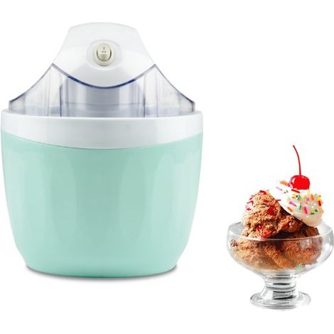 Sorbetière électrique, capacité 1 litre, prépare yaourts glacés, gelatos et sorbets - sans sel ni glace (1/5)
