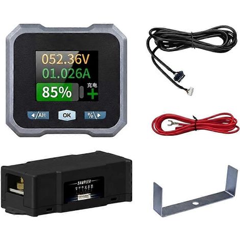 10–100-V-Batteriemonitor mit 100-A-Shunt, hintergrundbeleuchteter digitaler LCD-Batterieanzeige für Wohnmobile, Boote, Motorräder und Solaranlagen (1/5)