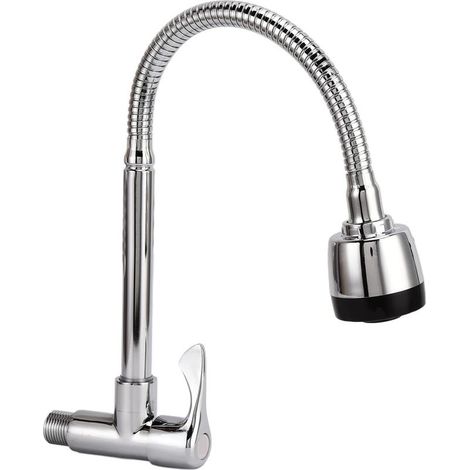 Robinets d'évier de Cuisine Bassin de Légumes Lave-Vaisselle Robinet de Cuisine Antirouille Universel Spin 360 Degrés Robinet d'évier de Salle de Bain Antirouille Lavage de (1/5)