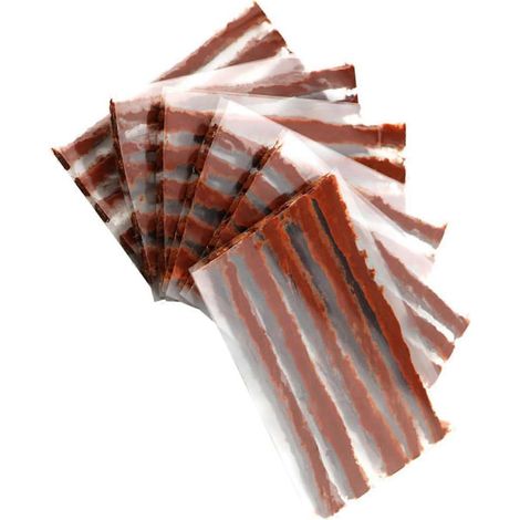 Lot de 30 bandes de réparation pour pneus de moto, de voiture et de moto, comprenant un produit d'étanchéité et des bandes de réparation pour crevaisons. (1/4)
