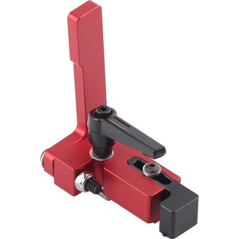 Butées D'onglet en Acier Allié de Type 75 pour Traîneau de Table T Track Stop Track Stop T Tracks Travail du Bois pour Rail en T Standard (1/5)