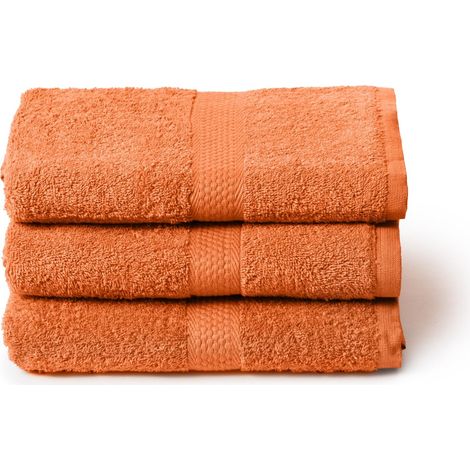 Grande serviette de bain 3 x 55 x 105 cm, set de bain 100% coton, doux et absorbants, idéal pour salle de bain, visage et usage quotidien, serviette de douche grande (1/5)