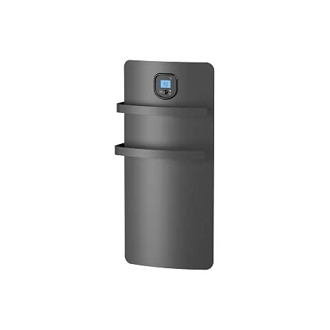 Scaldasalviette elettrico con accumulo a calore secco NOIROT Anuri 500 W + ventilatore 700 W, antracite (1/4)