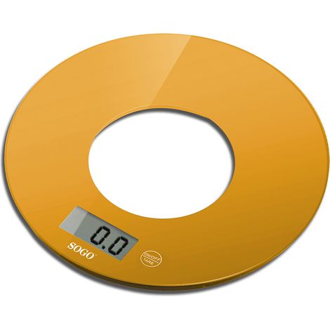 Küchenbalance - Runde - Kristall - 5 kg - Orange (1/2)