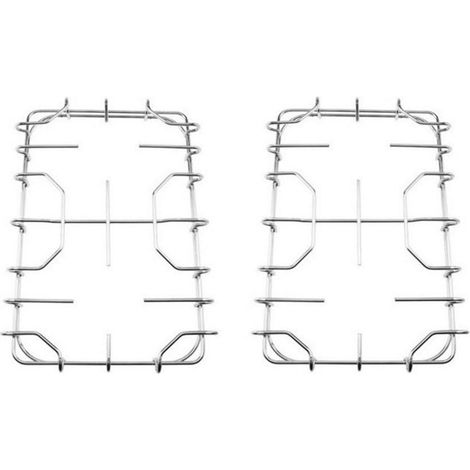 STAR COPPIA GRIGLIE IN ACCIAIO CUCINA PIANO COTTURA CM.34 X 22,5 F 5514 (1/2)