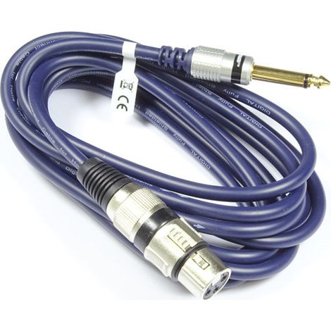 Cable XLR(f) - Conector 6.3(m) mono MK17 1.5 m (1/2)