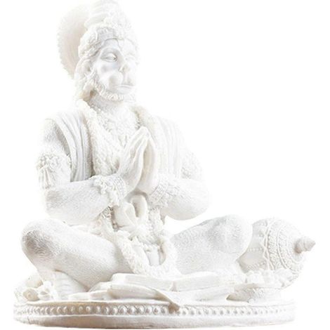 Statuette décorative en résine représentant Hanuman, dieu de la force. Ornement. (1/4)