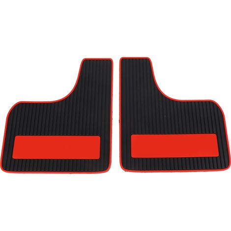 2 schwarze Auto-Schmutzfänger, universelles Sport-Design, Spritzschutz, Gummischmutzfänger, Ersatzteil (1/5)