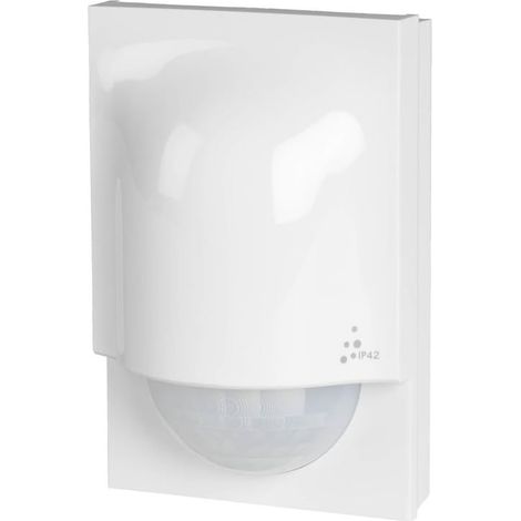 Legrand 048945 Détecteur de Mouvement Autonome Eco1 3 Fils avec Neutre IP42, Fixation au mur en Saillie, Blanc (1/5)