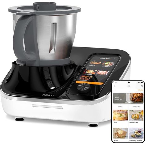 C2 Multifunctional Food Processor 21 Kitchen Modes 7 Inch Touch Screen Recipe Guide, Pre-Cleaning, Chopper, Juicer, Blender etc (1/5)