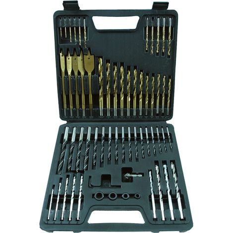 Coffret de forets pour perceuse – 60 pièces en acier rapide – Forets métal, bois, béton – Pour perçage précis et durable – Beast (1/2)