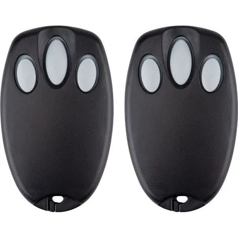 Lot de 2 télécommandes de porte de garage compatibles avec les modèles Chamberlain Liftmaster Motorlift 94335E, 84335E, ML700, ML500, ML850, Merlin+, C945, C840 et Security+ 433,92 MHz. (1/3)