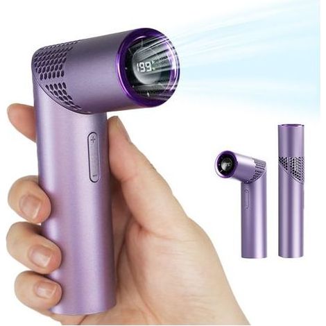 Tragbarer Ventilator, Taschenventilator, kleiner tragbarer Ventilator, Handventilator, wiederaufladbarer tragbarer Ventilator mit 3000 mAh, für Reisen (1/5)