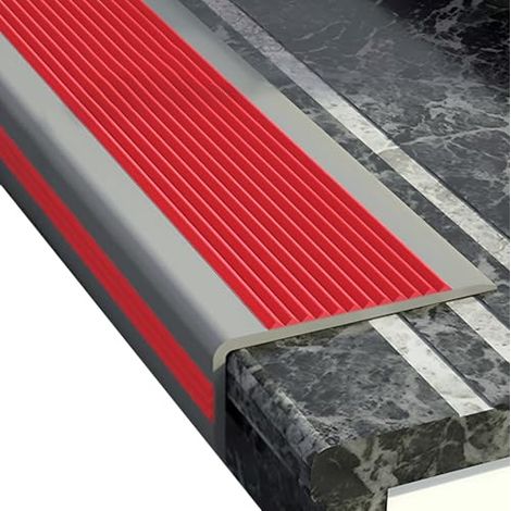 Protection d'escalier étanche – 50 x 20 mm PVC avec embout arrondi pou (1/5)