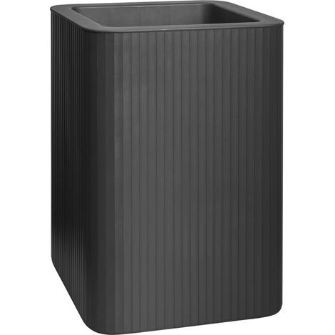 Florus Jive Carree Haut Stripe 40 - Gris - Ø 39 x H 60 cm - intérieurextérieur - 100% recyclé