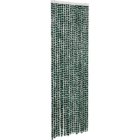 Zanzariera Verde e Bianco 56x185 cm Ciniglia vidaXL