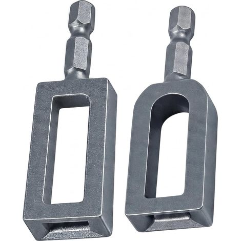 Torsadeuse Fil de Fer 2 Pièces Tige Hexagonale pour Perceuse Électrique (1/5)