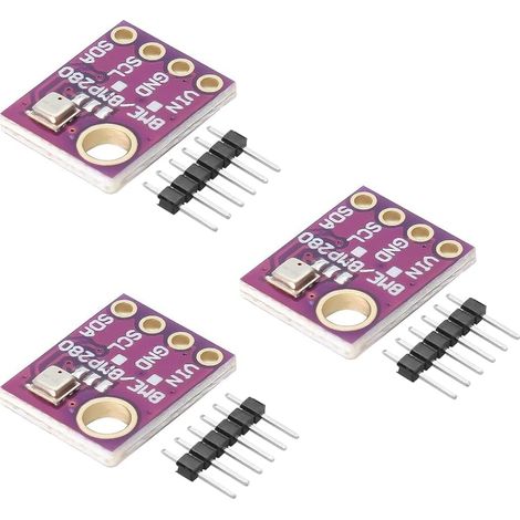 3 Pièces Module Capteur BME280, Interface I2C SPI, Mesure Température Humidité Pression, Pour Arduino Raspberry Pi