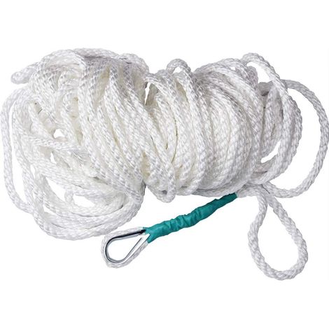 Bootstau 91 Meter 12 mm aus doppelt geflochtenem Nylon zum Anlegen und Festmachen – Festmacherleine – Festmachertauwerk (1/5)