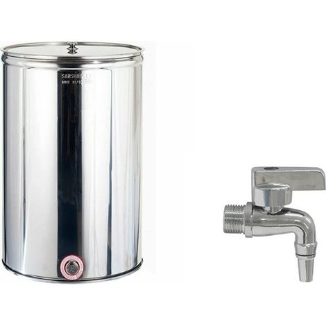 Contenitore olio Sansone acciaio inox 18/10 da 100 litri
