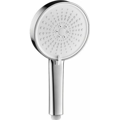 Pommeau de douche, Douchette,Bain-douche haute pression, Buse de douche, Pomme de douche booster à cinq vitesses avec grand plateau, Argent, KINSI (1/5)