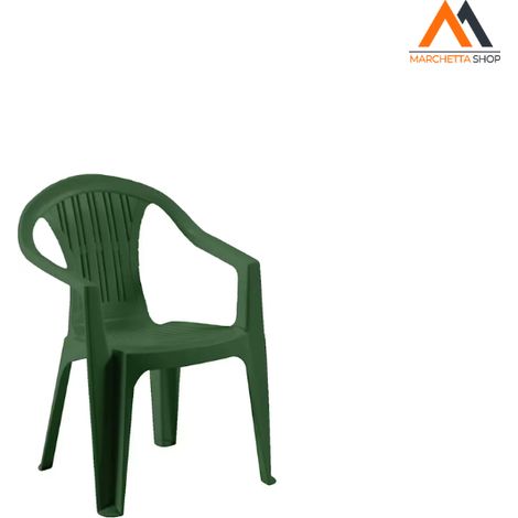 SEDIA IN POLIPROPILENE 'RATAK' verde