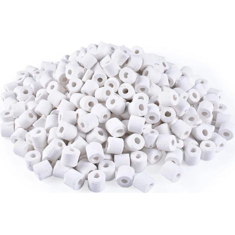 Anneaux Filtrants en Céramique 500g Aquarium Bio Filtre Extérieur Perles Ceramique Filtration pour Tous Les Types D'aquariums Et Bassins Stabiliser Le pH de l'eau (1/5)