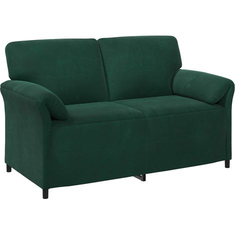 Sofá de 2 Plazas Verde oscuro 158 x 83 x 95 cm Terciopelo vidaXL