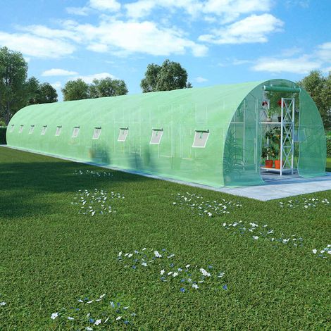 Serre de Jardin Serre Tunnel de Jardin - Serre pour Plantes 45 m² 15x3x2 m BV452061 - BonneVie (1/5)