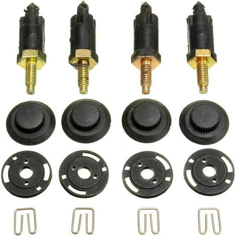 4 Set Kit de Fixations Couvre Moteur 2.0 HDI Compatible avec Citro毛n Berlingo C4 C5 Xantia Xsara et Peugeot 206 306 307 406 607 806 Expert OEM 0137F6 13711 Clips + Boulons (1/5)