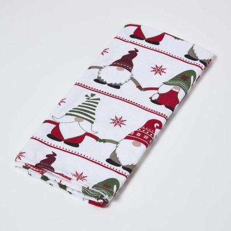 HOMESCAPES Gonk Christmas Tea Towel (1/4)
