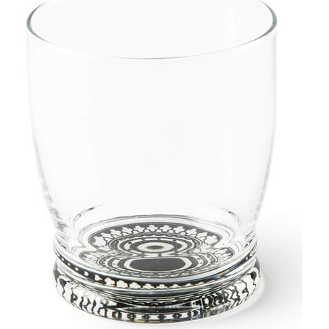 Lot de 6 verres à eau avec fond décoré, verre (1/2)