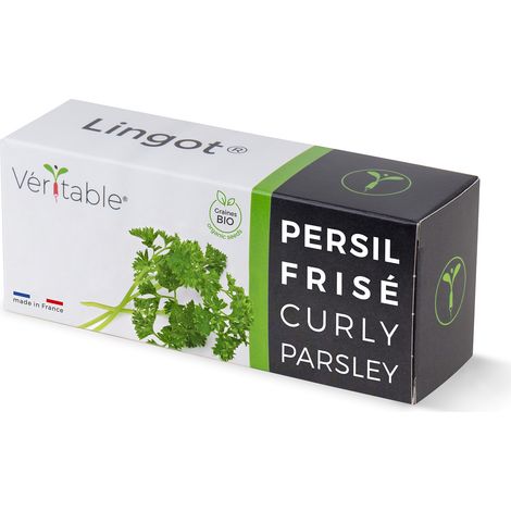 Graines en recharge prête à l'emploi - Lingot Persil Frisé Bio- Véritable (1/5)