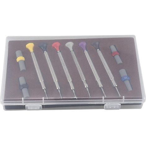 Jeu de 6 tournevis de précision en acier pour montres et jeu de 4 embouts de coupe, tournevis de précision pour la réparation de montres (1/5)