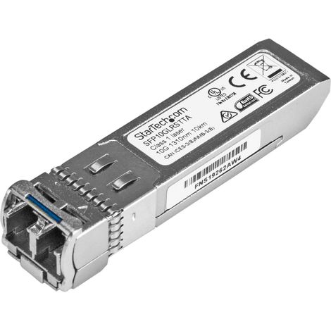 StarTech.com SFP10GLRSTTA module émetteur-récepteur de réseau Fibre optique 10000 Mbit/s SFP+ 1310 nm - Modules émetteurs-récepteurs de réseau (Fibre optique, 10000 Mbit/s, SFP+, LC, LR, 10000 m)