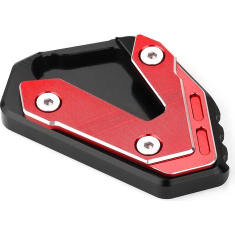 (SANS LOGO Rouge) Compatible avec SUZUKI 1000 GSXR1000 GSX-R1000R gsxr 1000 r Accessoires moto Extension de béquille latérale Agrandisseur Plaque de repose-pied maxpower (1/4)