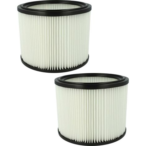vhbw 2x Filter Element compatible with Flex VCE 26 L MC, VC 26 L MC Wet/Dry Vacuum Cleaner